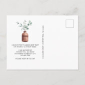 私はユーカリの緑の水の色を移動した 案内ポストカード (裏面)