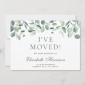 私はユーカリの緑の水の色を移動した 案内状 (正面)