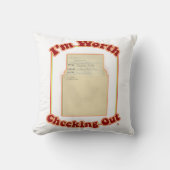 私はユーモアあふれるアートをチェックする価値がある クッション (正面)