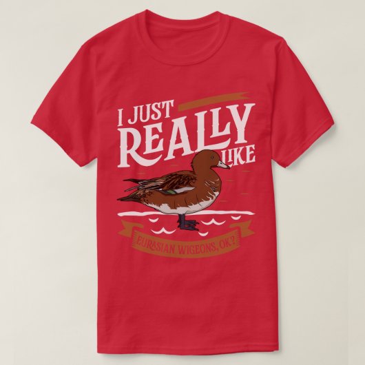 私はユーラシアウィッグが大好き Tシャツ (デザイン正面)