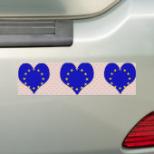 私はユーロパを愛します バンパーステッカー (車上)