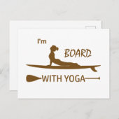 私はヨガと一緒に乗っている ポストカード (正面/裏面)