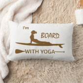 私はヨガと一緒に乗っている ランバークッション (ブランケット)