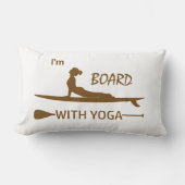 私はヨガと一緒に乗っている ランバークッション (正面)