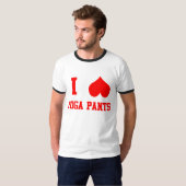私はヨガのズボンを愛します Tシャツ (正面フル)