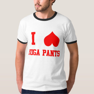 私はヨガのズボンを愛します Tシャツ