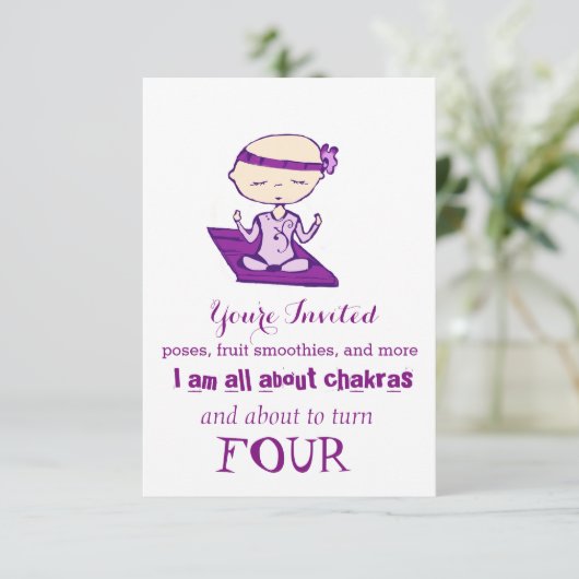 私はヨガの赤ちゃんの昼寝をスキップする 招待状 (スタンド正面)