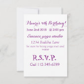 私はヨガの赤ちゃんの昼寝をスキップする 招待状 (裏面)