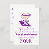 私はヨガの赤ちゃんの昼寝をスキップする 招待状 (正面/裏面)