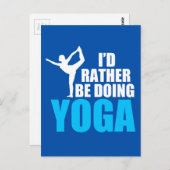 私はヨガをしたい ポストカード (正面/裏面)