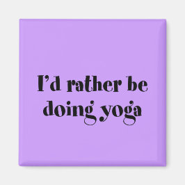 私はヨガをしたい マグネット