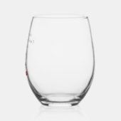 私はヨガを毎日ワインおもしろい引用文 ステムなしワイングラス (左)