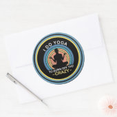 私はヨガを焼き払熱狂するう ラウンドシール (封筒)