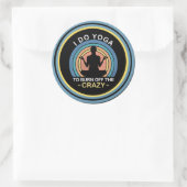 私はヨガを焼き払熱狂するう ラウンドシール (バッグ)