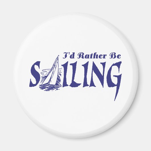 私はヨットをしたい マグネット (正面)