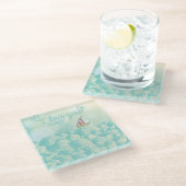 私はヨット愛します ガラスコースター (アングル)