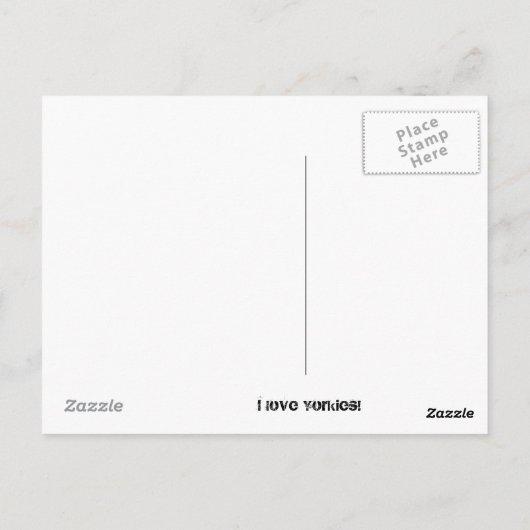 私はヨークシャーテリア大好き!ポストカード ポストカード (裏面)