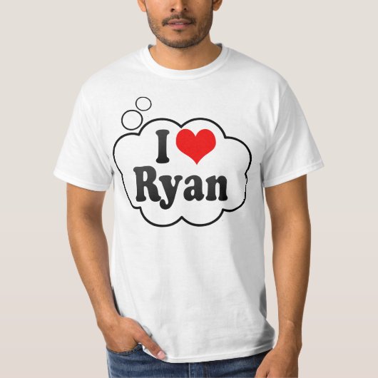 私はライアンを愛します Tシャツ (正面)