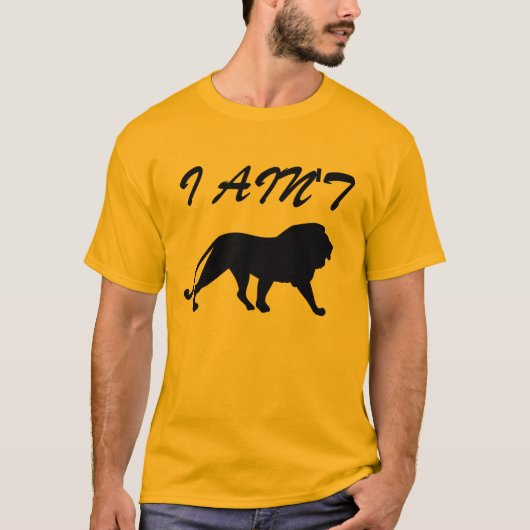 私はライオンです Tシャツ (正面)