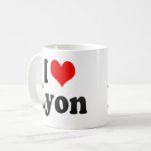 私はライオン、フランスを愛します コーヒーマグカップ (正面左)