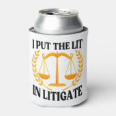 私はライトアップをリストゲートに入れた – おもしろいことわざ 缶クーラー (缶正面)