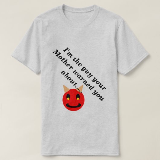 私はライト・ノベルティの警告お母さんです Tシャツ (デザイン正面)