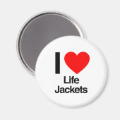 私はライフジャケットが大好きだ マグネット (正面/裏面)