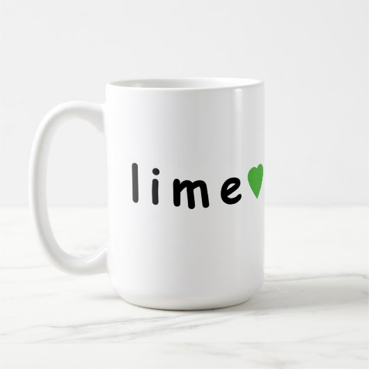 私はライム コーヒーマグカップ (左)