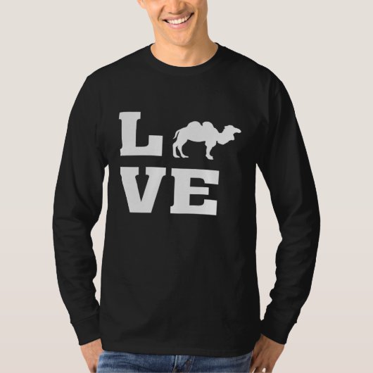 私はラクダ動物のラクダのイメージが大好き Tシャツ (正面)