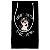 私はラクトース牛の暗いBGので、私はこのようにダンス スモールペーパーバッグ (正面)