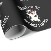 私はラクトース牛の暗いBGので、私はこのようにダンス ラッピングペーパー (ロールコーナー)