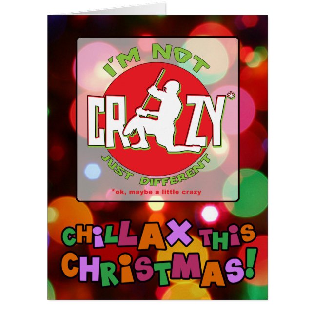 私はラクロスゴアリー熱狂するクリスマスカードではない (正面)