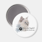 私はラグドールが大好き マグネット (正面/裏面)