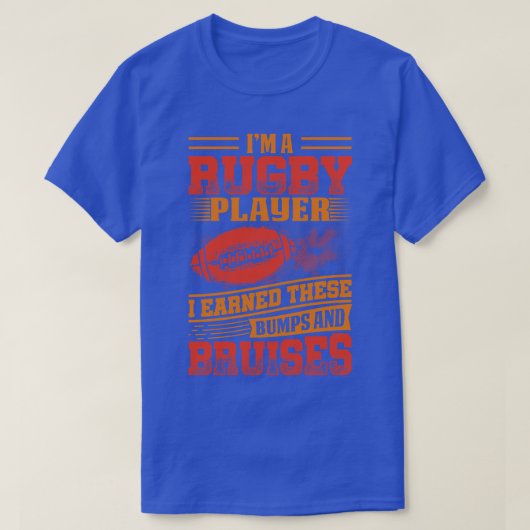 私はラグビー選手 Tシャツ (デザイン正面)