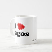 私はラゴスを愛します コーヒーマグカップ (正面左)