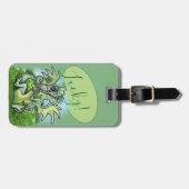 私はラッキーだ！リトル・ドラゴン・シャムロック ラゲッジタグ (正面横)