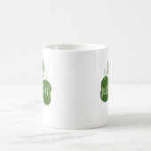 私はラッキージャストシャームロ賛美ックデザイン コーヒーマグカップ (中央)