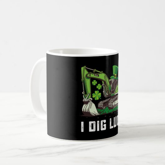 私はラックスショベルセントパトリックの日アイルランド語を掘る コーヒーマグカップ (正面左)