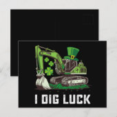 私はラックスショベルセントパトリックの日アイルランド語を掘る ポストカード (正面/裏面)