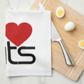 私はラットを愛します キッチンタオル (四つ折り)