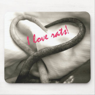 私はラットを愛します! マウスパッド