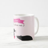 私はラットを愛し、私を愛します コーヒーマグカップ (正面右)