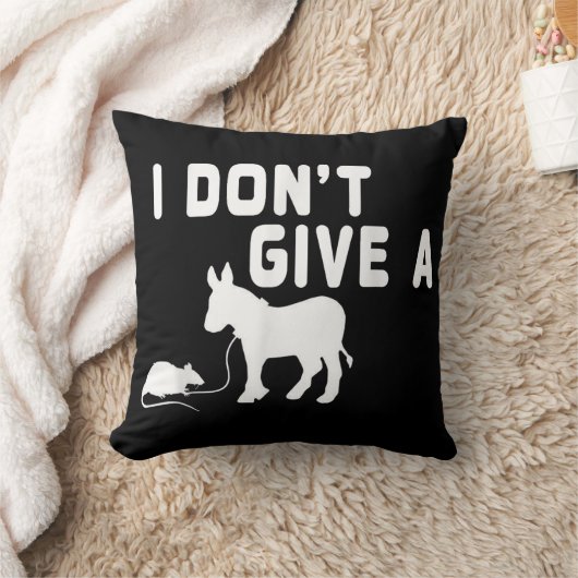 私はラットギフト与えドバーは、動物のおもしろいジョークではない クッション (ブランケット)