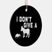 私はラットギフト与えドバーは、動物のおもしろいジョークではない セラミックオーナメント (右)