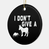 私はラットギフト与えドバーは、動物のおもしろいジョークではない セラミックオーナメント (左)