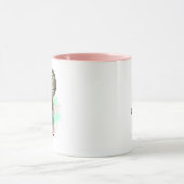 私はラッ与えトじゃない!ねずみと豆の焼き方 マグカップ (中央)