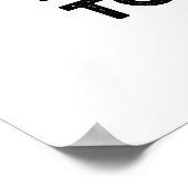 私はラテでコーヒーを飲む ポスター (角)