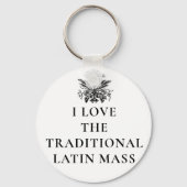 私はラテン語の伝統的大衆宗教が好きだ キーホルダー (正面)