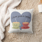 私はラテ愛します! クッション (ブランケット)