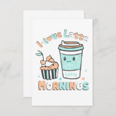 私はラテ朝が大好き サンキューカード (正面/裏面)